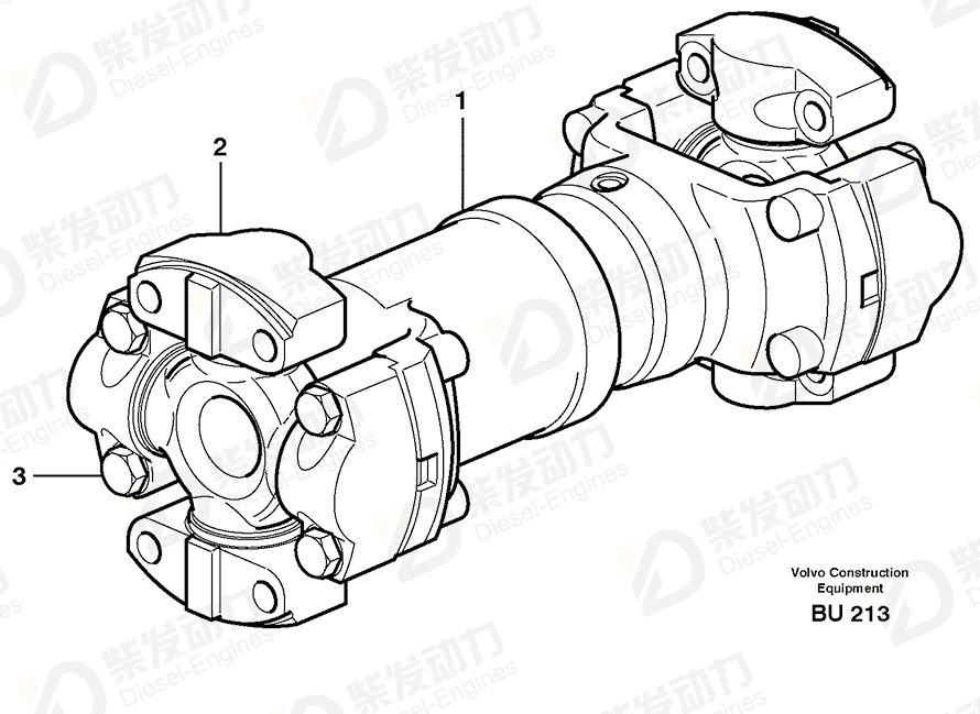 VOLVO Sealing ring 11996233 Drawing