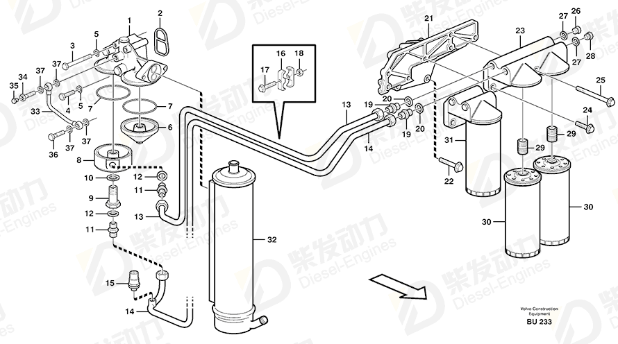 VOLVO Plug 11030447 Drawing