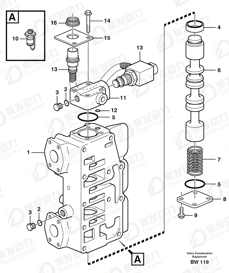 VOLVO Housing 11037988 Drawing