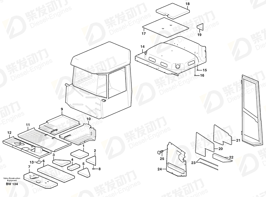 VOLVO Insulation 11117370 Drawing VOLVO Insulation 11117370 Drawing