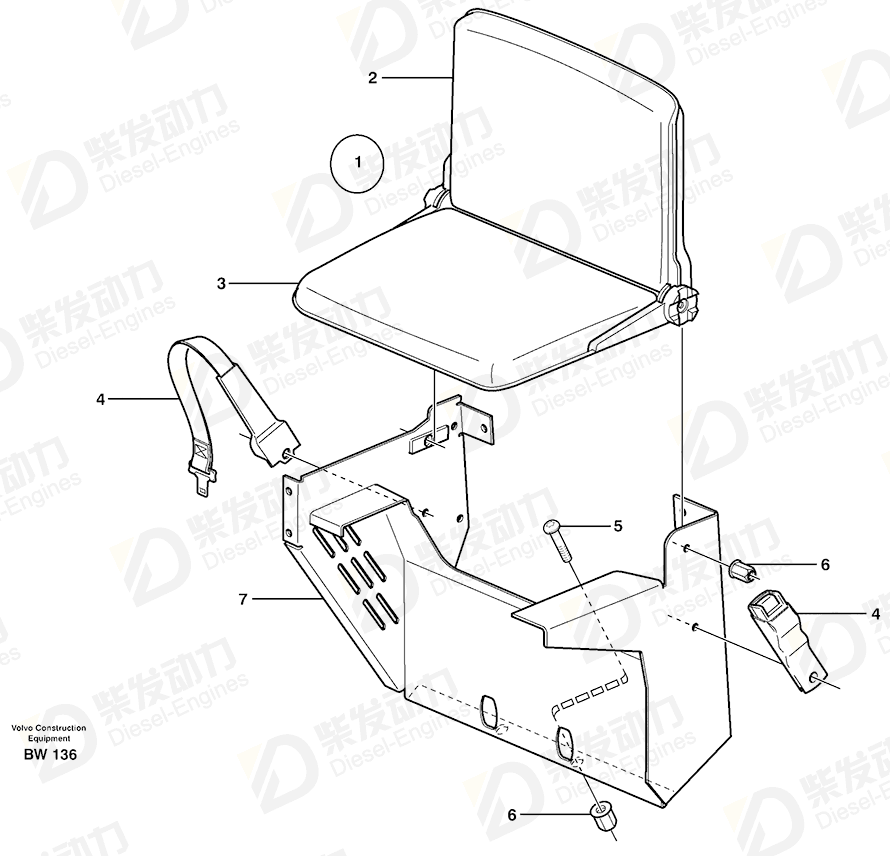 VOLVO Bracket 11198144 Drawing