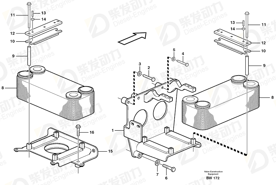 VOLVO Bracket 11117099 Drawing