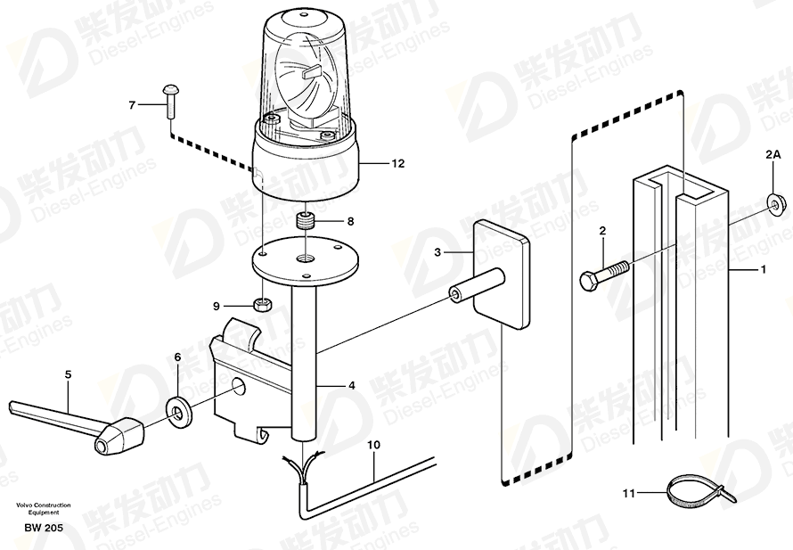 VOLVO Retainer 15033216 Drawing