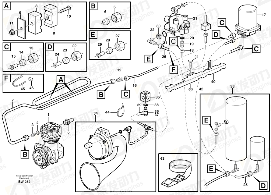 VOLVO Nipple 981876 Drawing