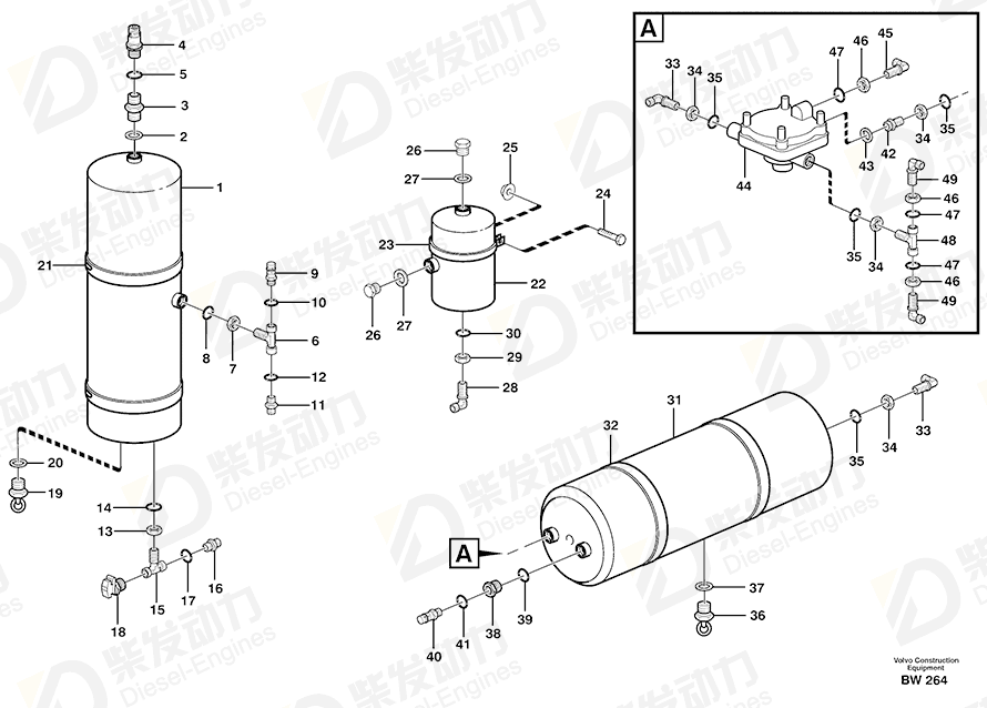 VOLVO Tank 11117323 Drawing