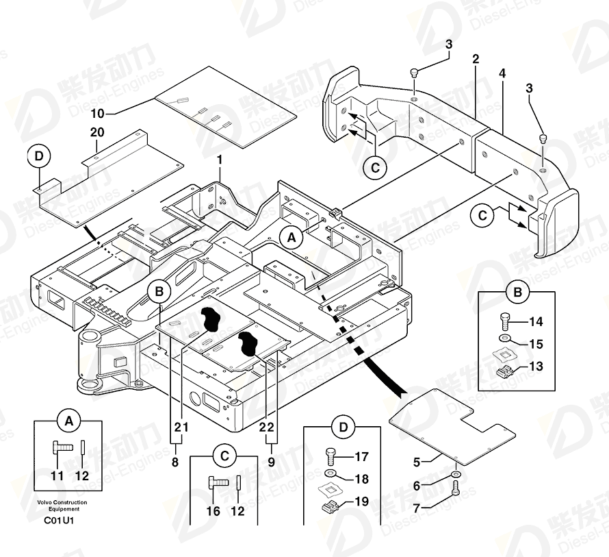 VOLVO Washer 4490009 Drawing