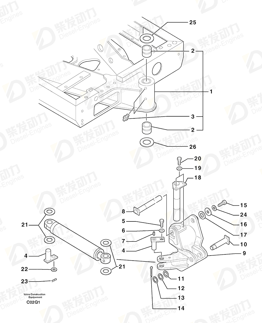 VOLVO Washer 11807554 Drawing