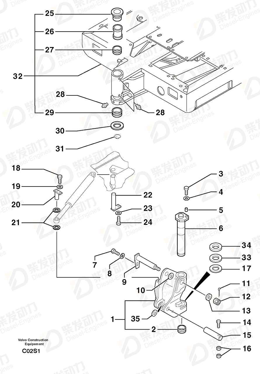 VOLVO Shim 5530110 Drawing