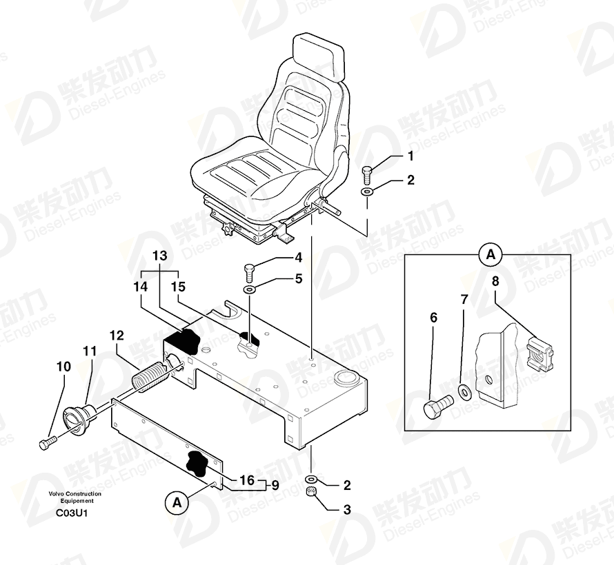 VOLVO Sound Insul 5040716 Drawing VOLVO Sound Insul 5040716 Drawing