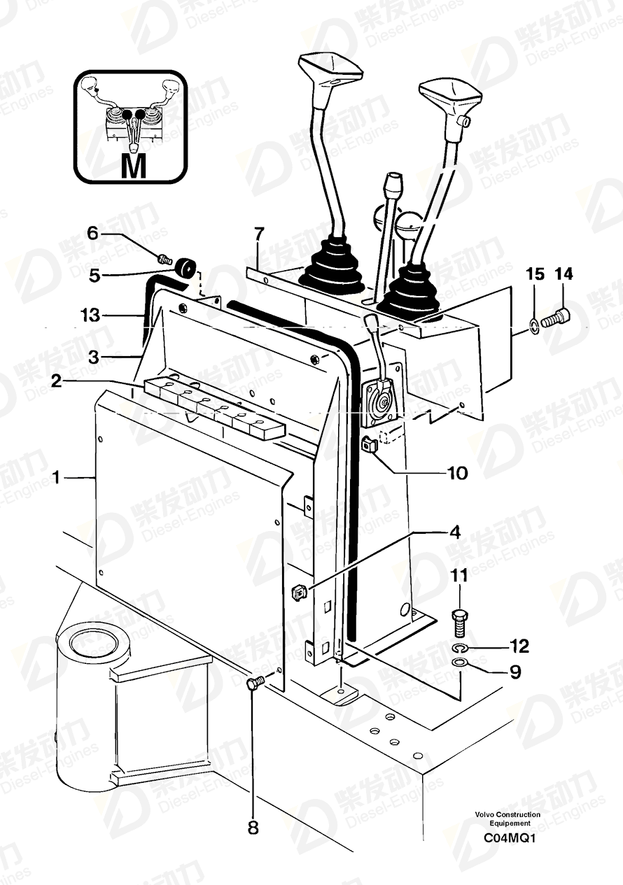 VOLVO Square Nut 4450017 Drawing VOLVO Square Nut 4450017 Drawing