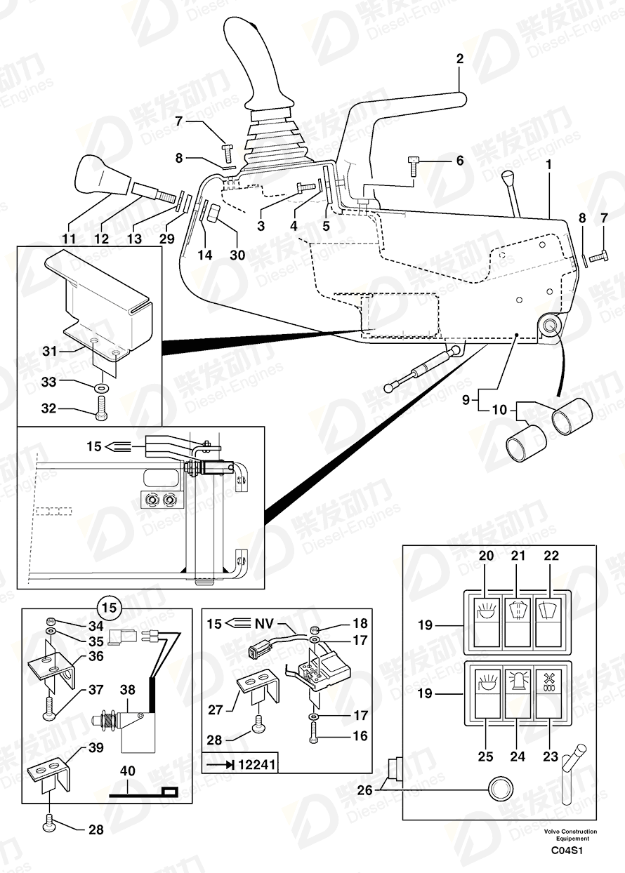 VOLVO Screw 4380002 Drawing