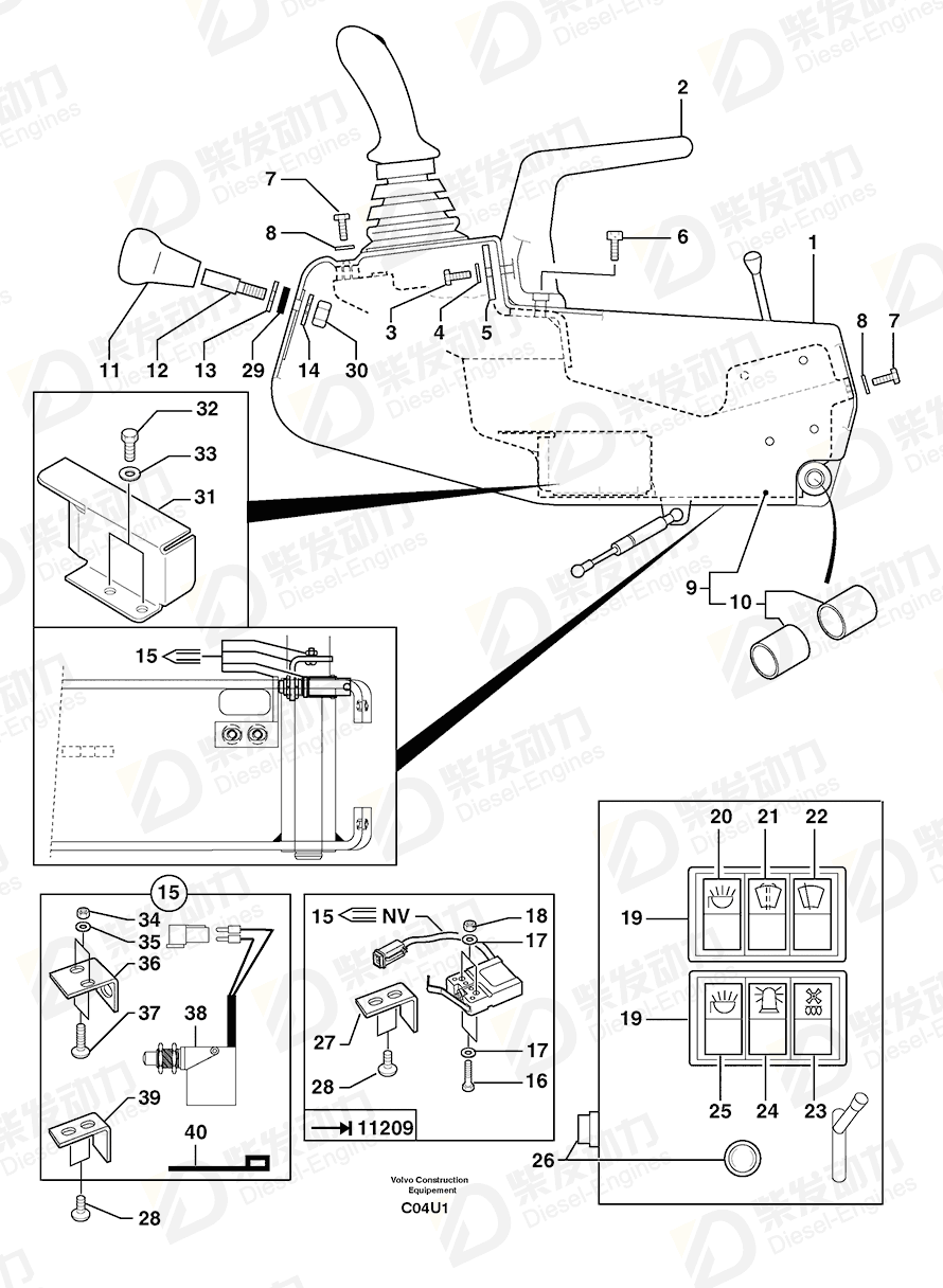 VOLVO Support 5460272 Drawing
