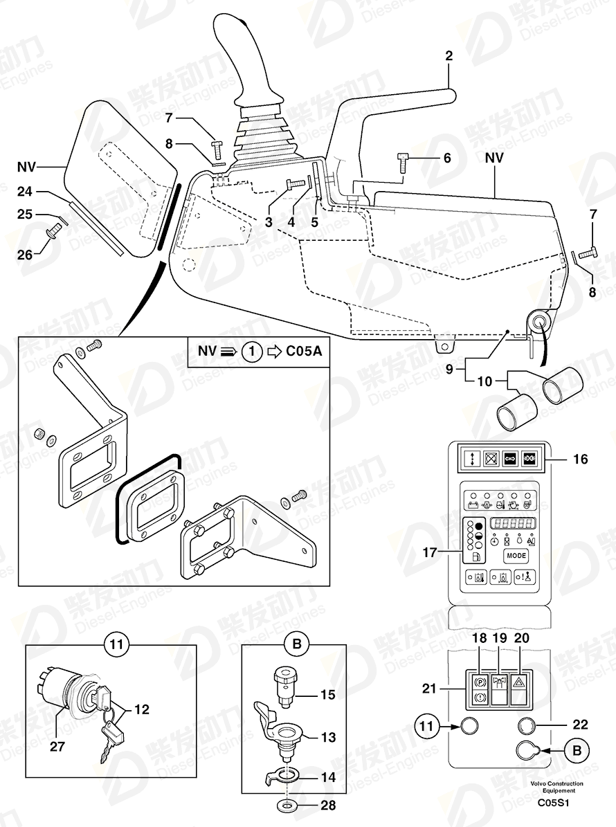 VOLVO Protecting plate 3280146 Drawing VOLVO Protecting plate 3280146 Drawing