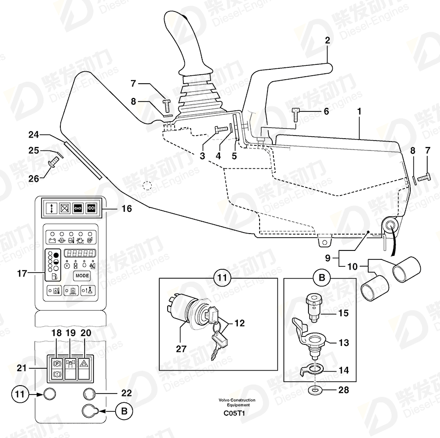 VOLVO Connection plug 11806316 Drawing
