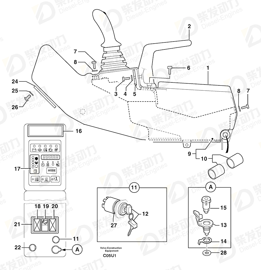 VOLVO Washer 4490010 Drawing