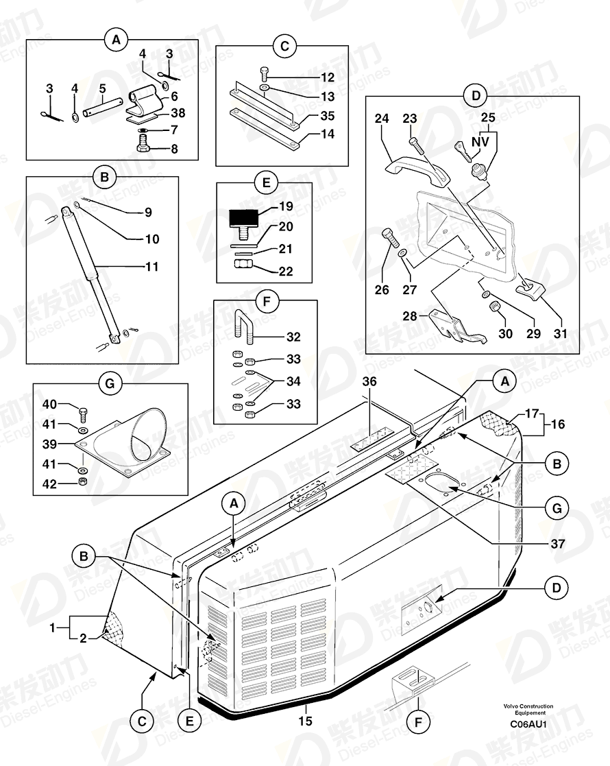 VOLVO Sealing 11802422 Drawing