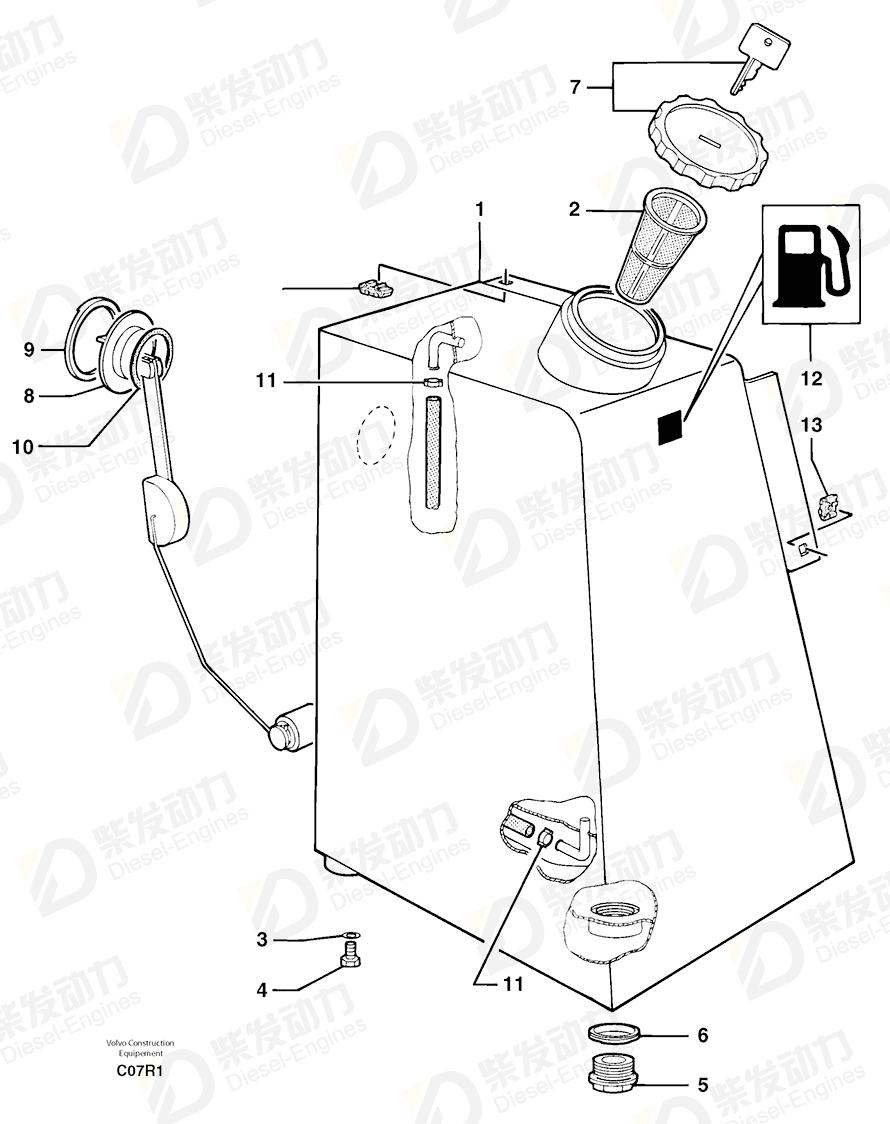 VOLVO Ring 5130019 Drawing