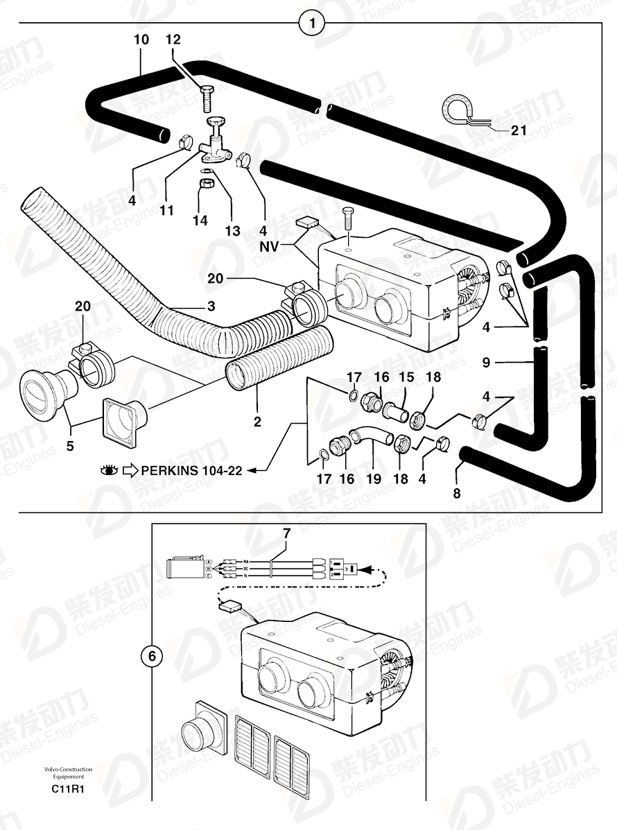 VOLVO Valve 11802429 Drawing