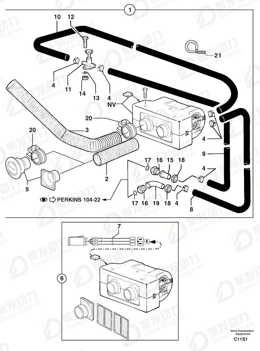 VOLVO Nut 11806480 Drawing