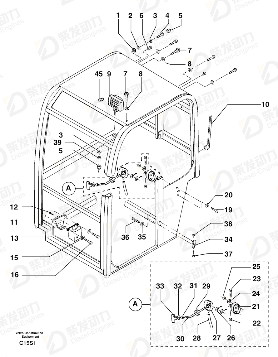 VOLVO Screw 7415557 Drawing