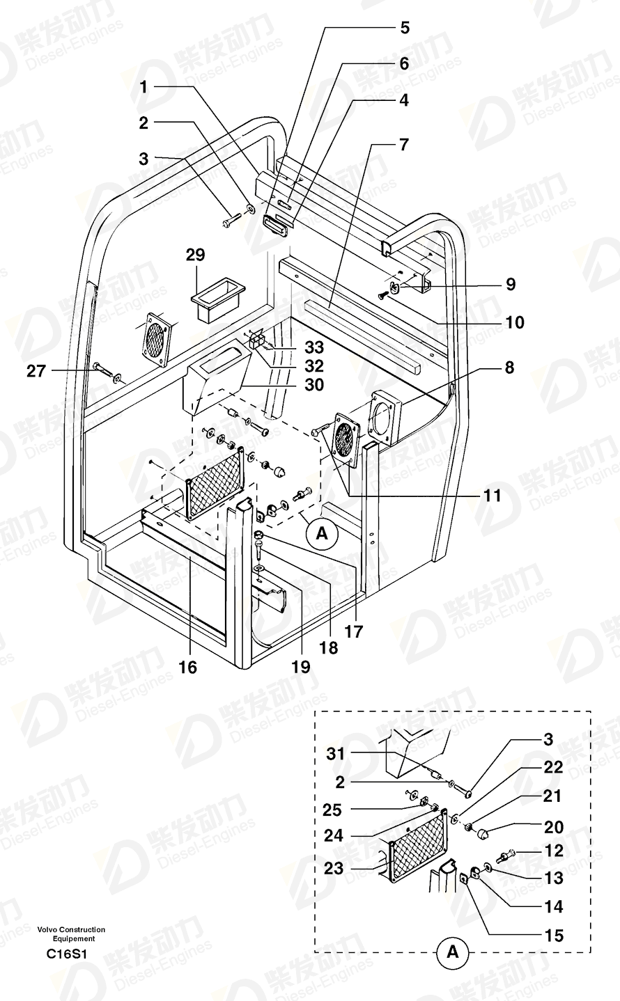 VOLVO Screw 7411969 Drawing