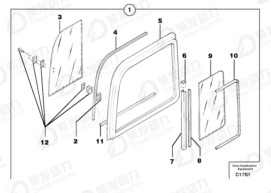 VOLVO Seal 7415623 Drawing