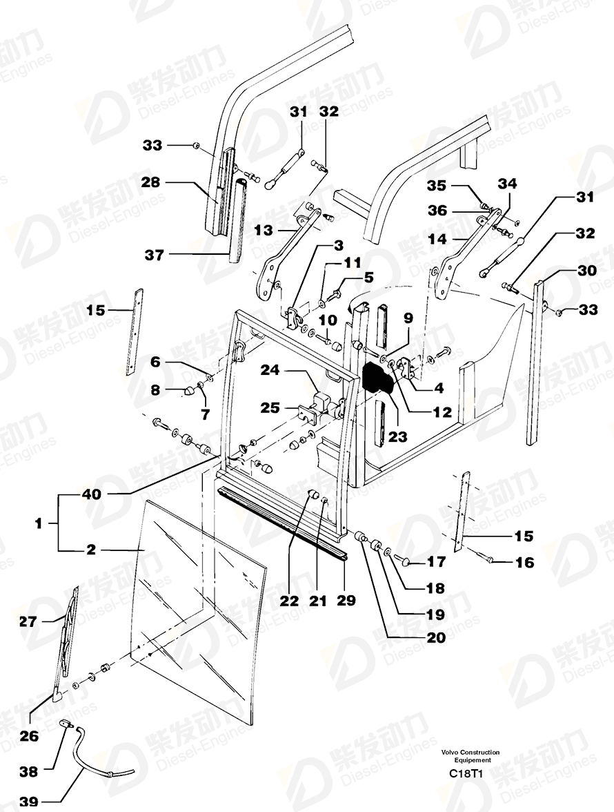 VOLVO Cylinder 7415585 Drawing