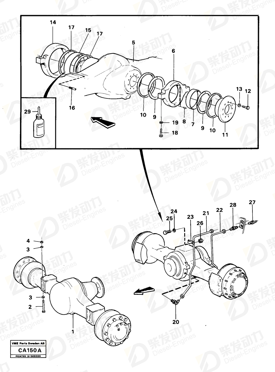 VOLVO Washer 961178 Drawing