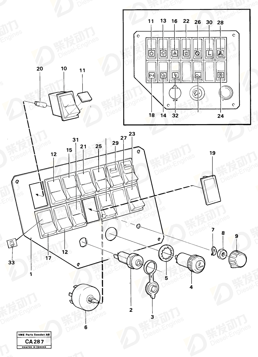 VOLVO Lens 4803693 Drawing