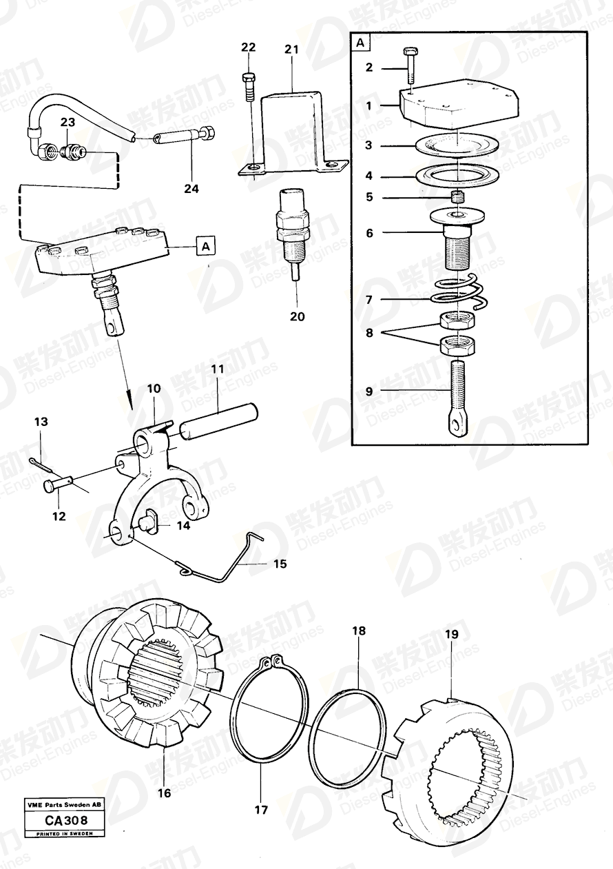 VOLVO Screw 4869287 Drawing