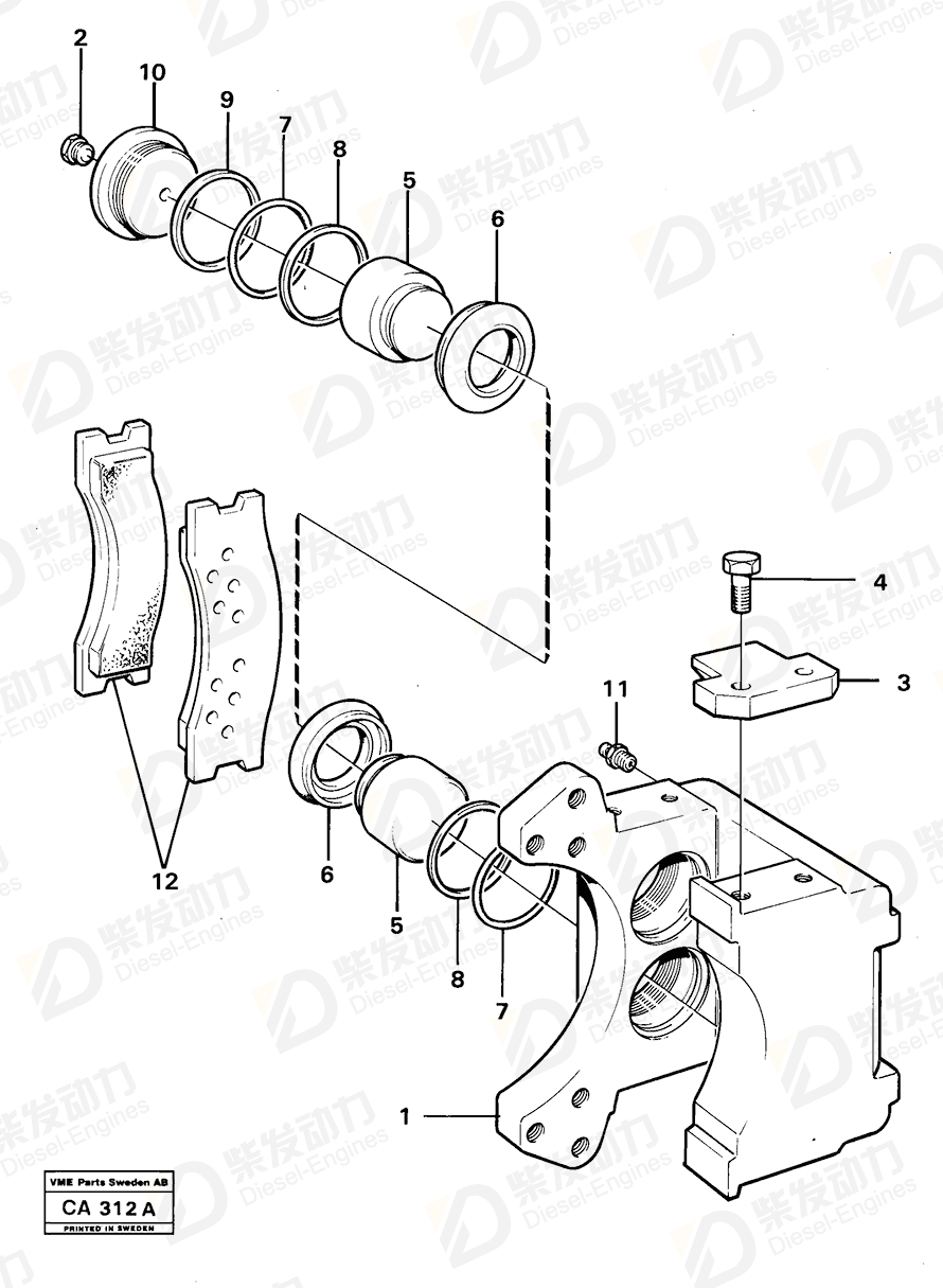 VOLVO Cover 6210685 Drawing