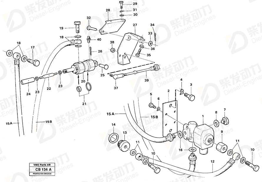 VOLVO Screw 4821024 Drawing