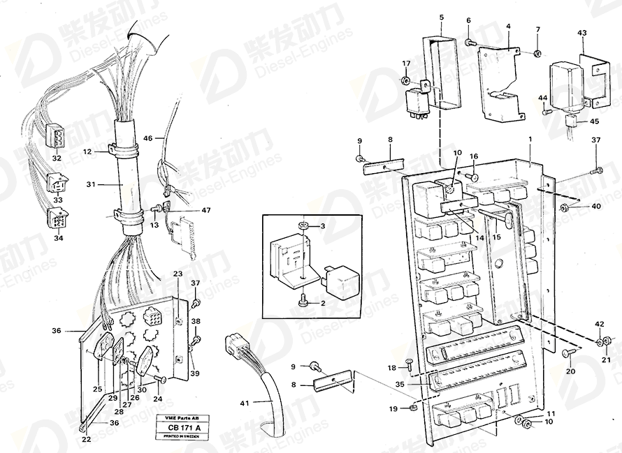 VOLVO Cover 4803613 Drawing
