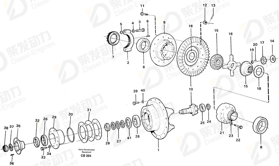 VOLVO Lock washer 4717221 Drawing VOLVO Lock washer 4717221 Drawing