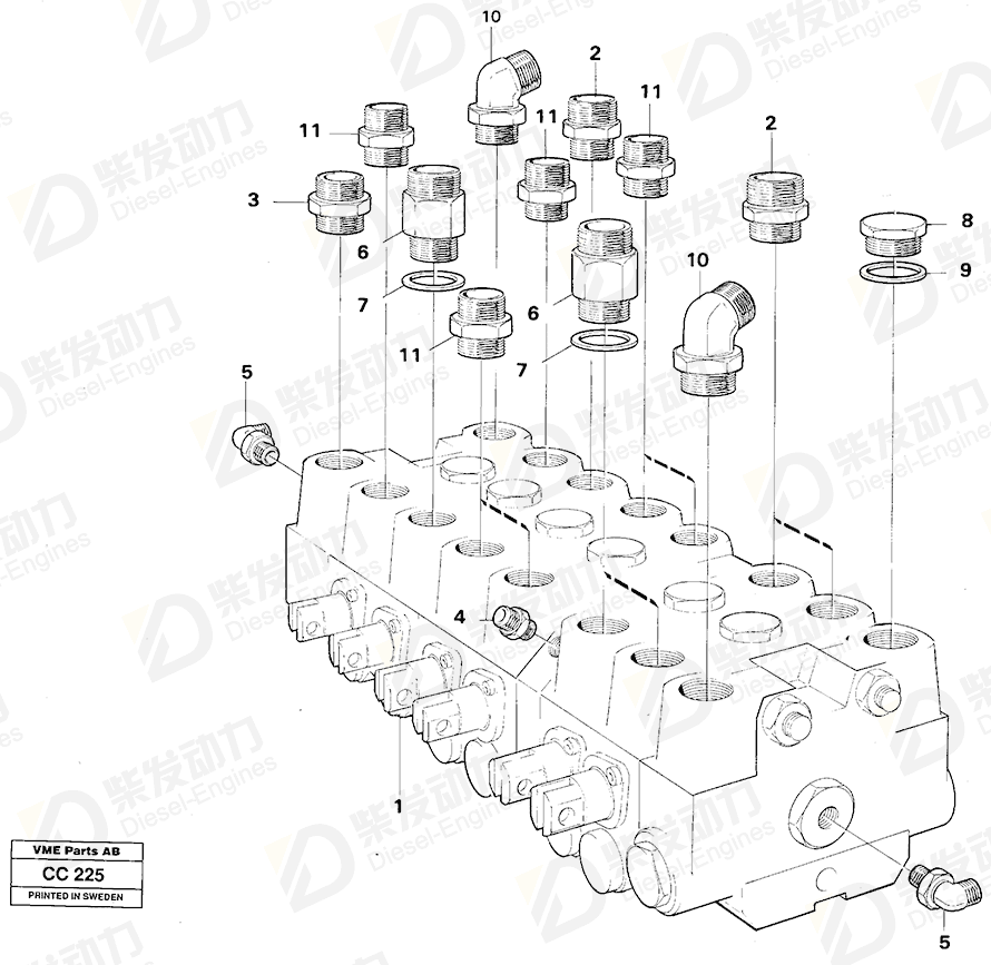 VOLVO Plug 13963926 Drawing