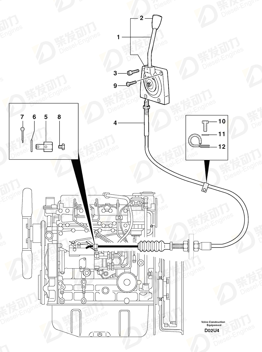 VOLVO Screw 4240003 Drawing