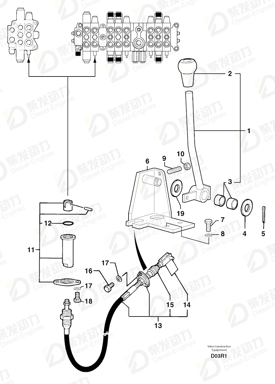 VOLVO Pin 4550034 Drawing