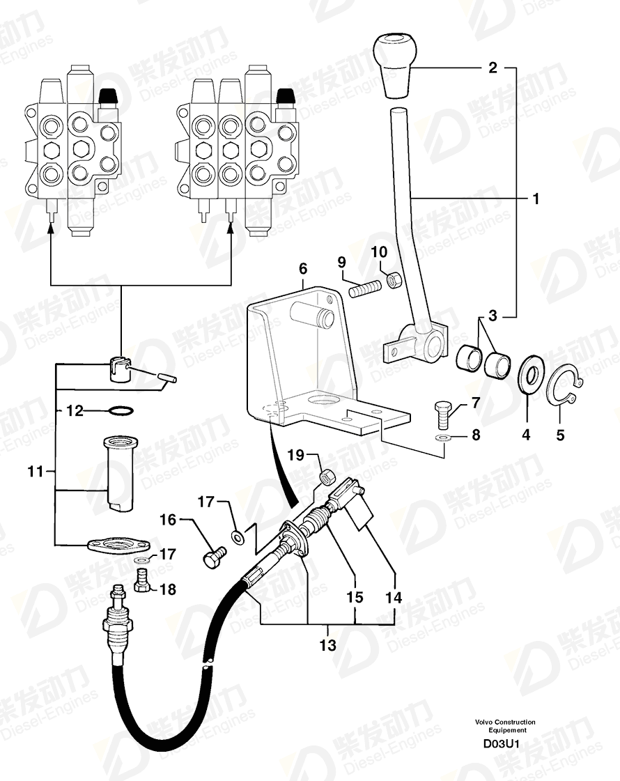 VOLVO Cable 5270518 Drawing