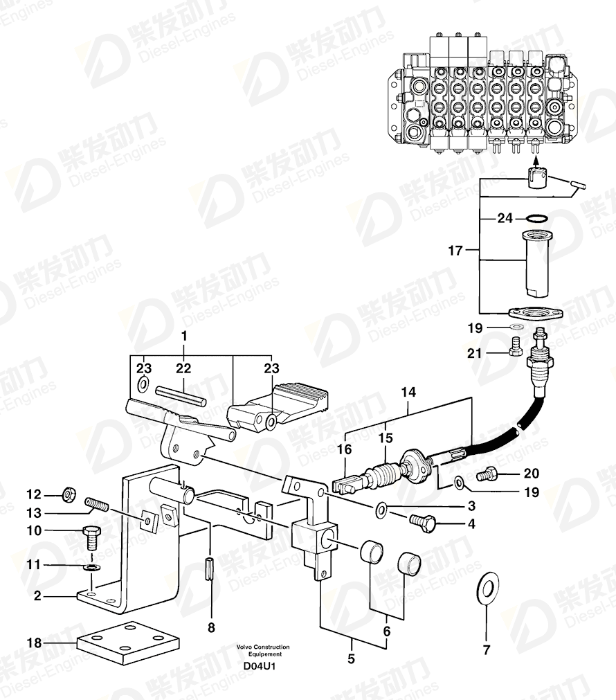 VOLVO Attachment kit 5270519 Drawing