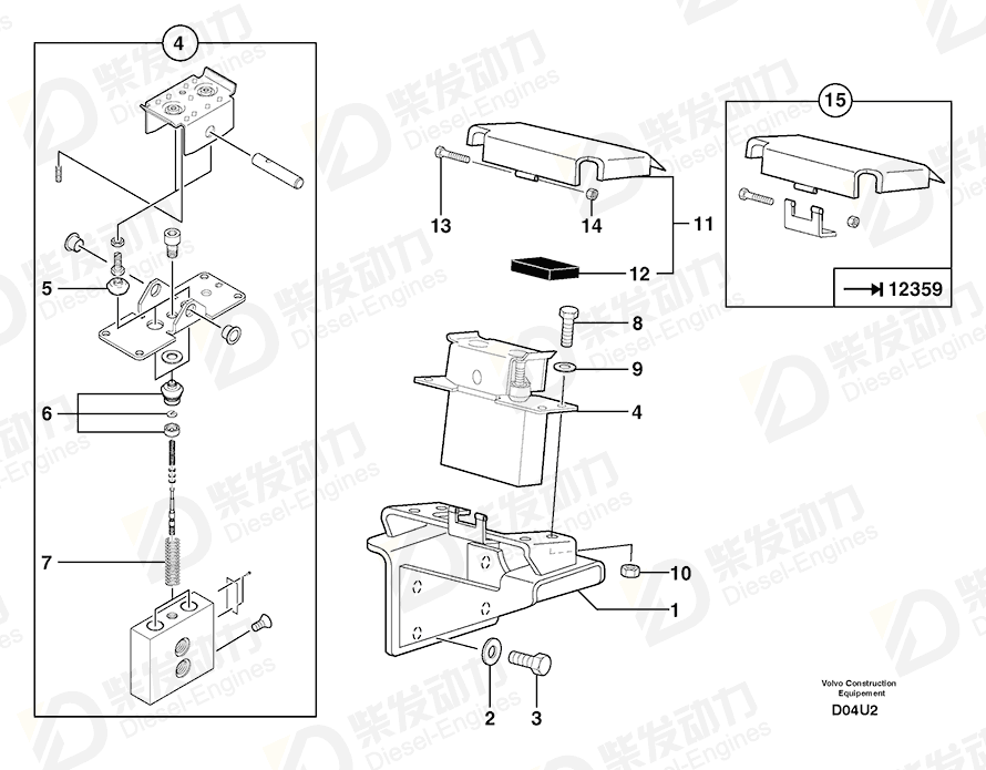 VOLVO Repair Kit 6822054 Drawing
