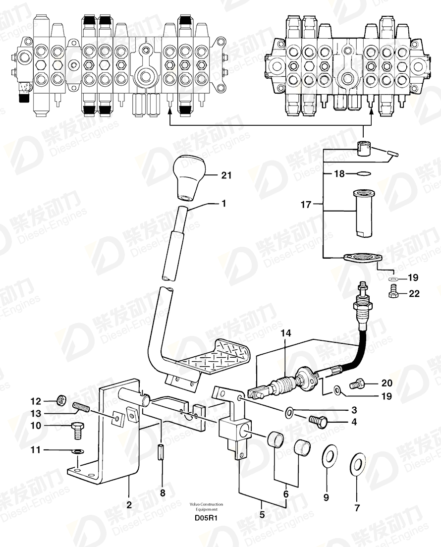 VOLVO Support 5270254 Drawing