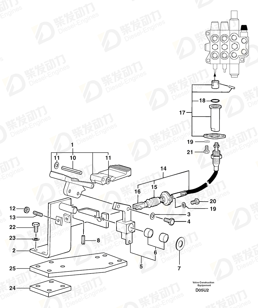 VOLVO Support 3380018 Drawing