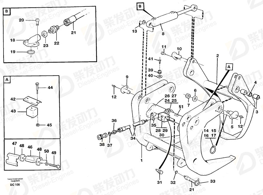 VOLVO Hexagon screw 13970970 Drawing