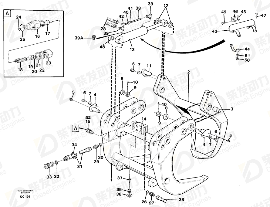 VOLVO Hex. socket screw 942314 Drawing