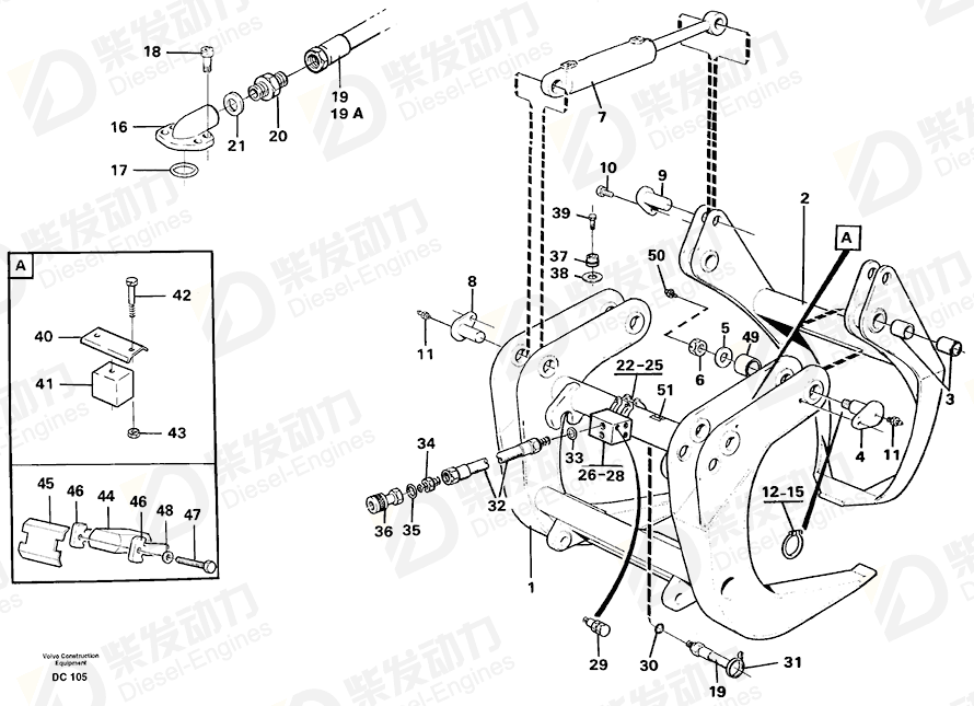 VOLVO Hexagon screw 13970958 Drawing VOLVO Hexagon screw 13970958 Drawing