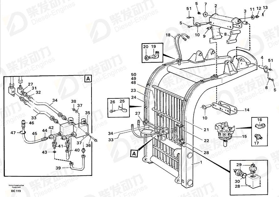 VOLVO Hexagon screw 13970954 Drawing