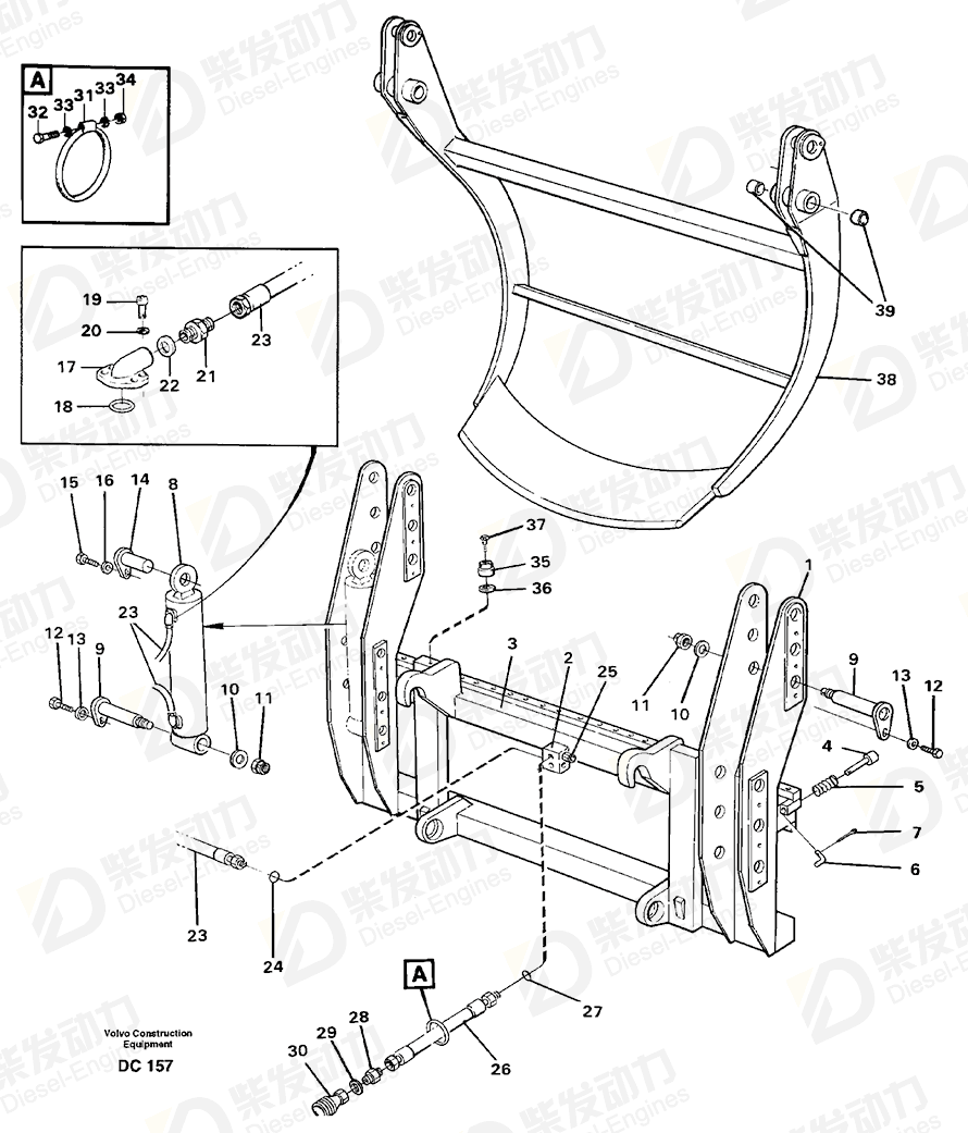 VOLVO O-ring 964114 Drawing