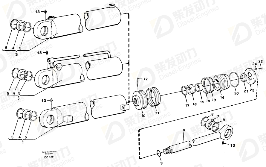 VOLVO Back-up ring 4786742 Drawing VOLVO Back-up ring 4786742 Drawing