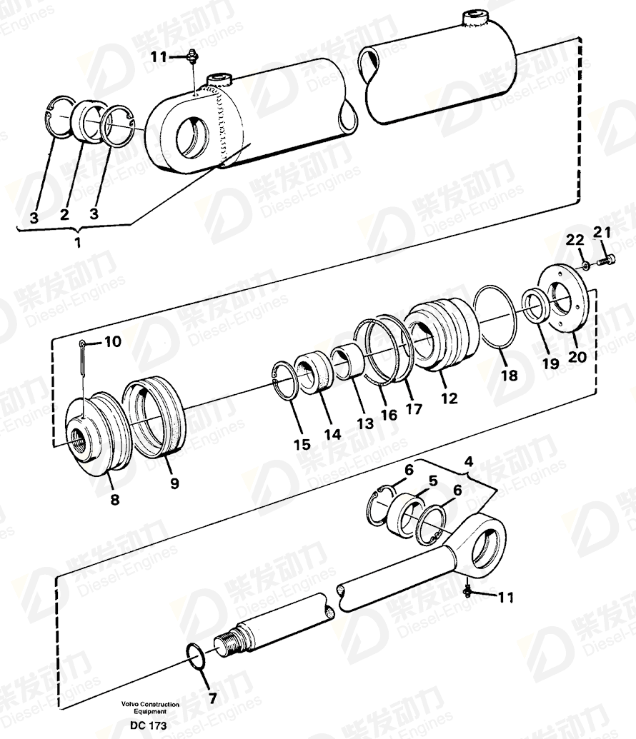 VOLVO Bearing 184062 Drawing