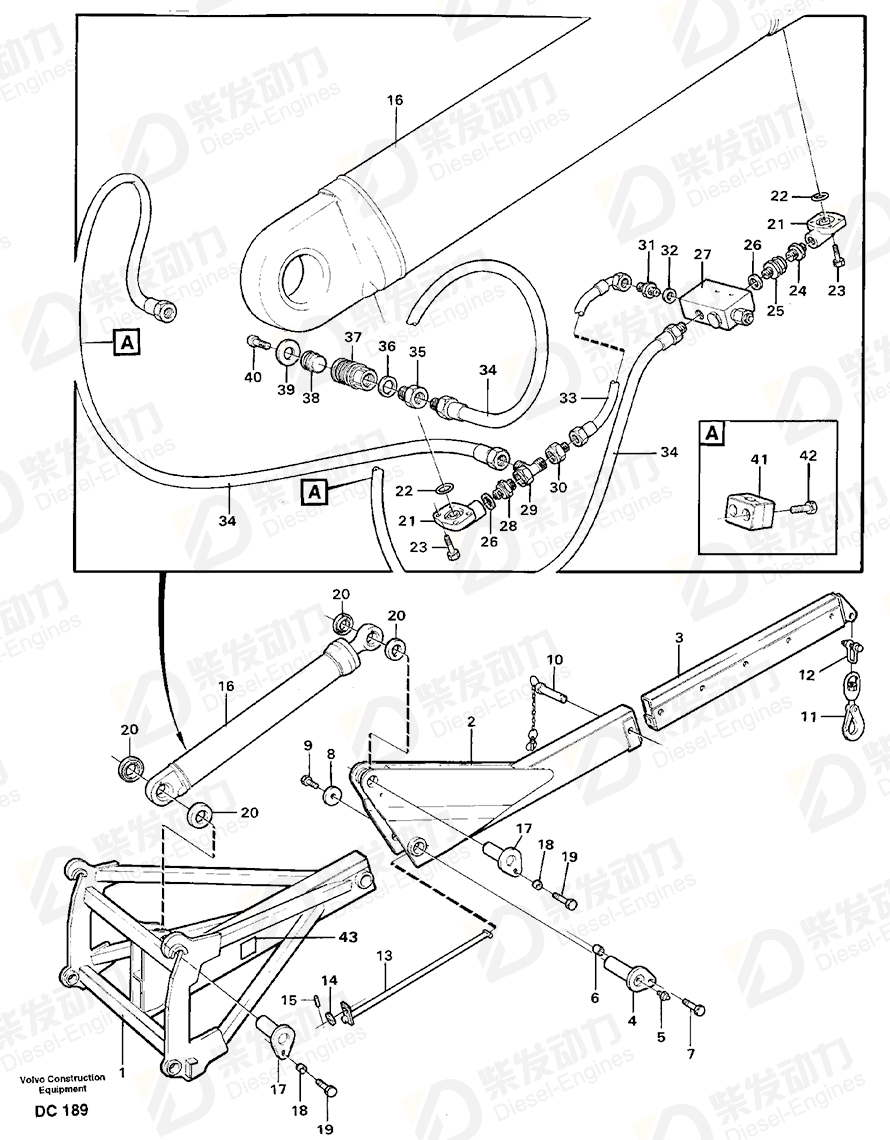 VOLVO Hose assembly 935920 Drawing